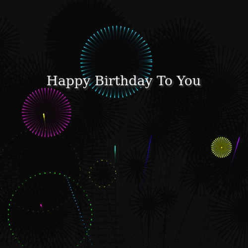 Firework Happy Birthday