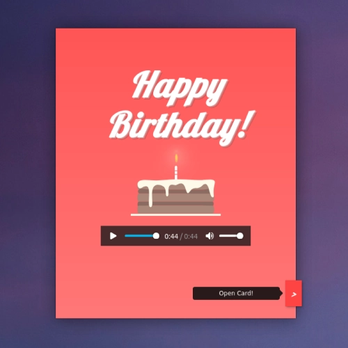 Book Card Birthday