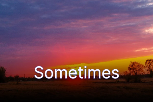 SomeTimes Quote